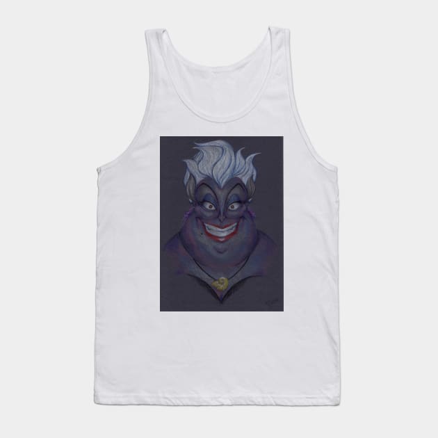 Ursula The Sea Witch Tank Top by Bevis Musson